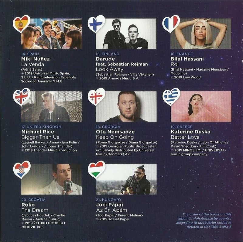 Eurovision Song Contest 2019; Tel Aviv dare to dream : Booklet 3
